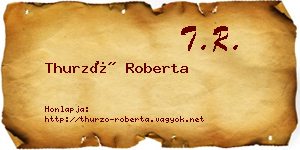 Thurzó Roberta névjegykártya